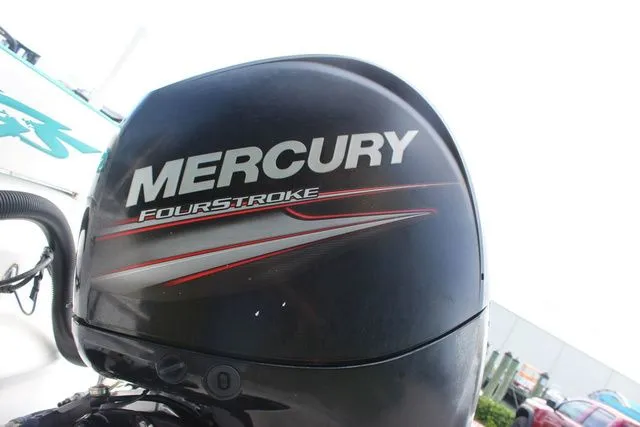 Slide: The Image of Mercury FourStroke outboard motor on a 2018 Glasstream 240 CCX. - 9