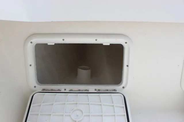 Slide: The Image of Storage compartment in 2017 Twin Vee OceanCat 260 TE boat. - 29