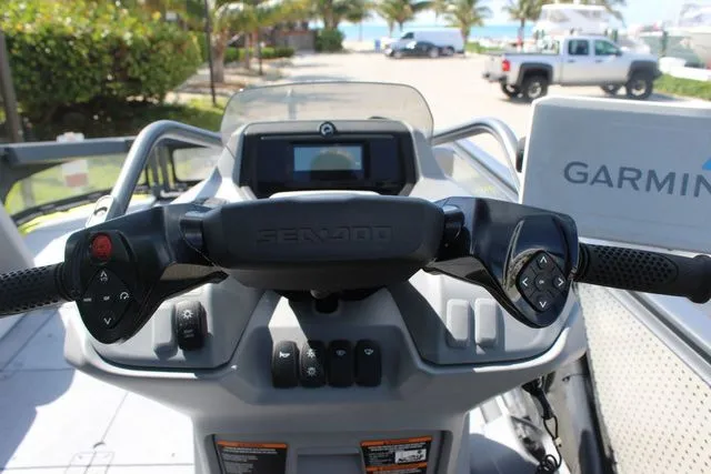 Slide: The Image of 2023 Sea-Doo Switch Cruise 21 dashboard with Garmin display. - 11