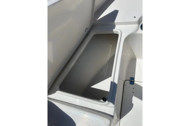 Slide: The Image of Open storage compartment on 2026 Key West 239 FS boat. - 33