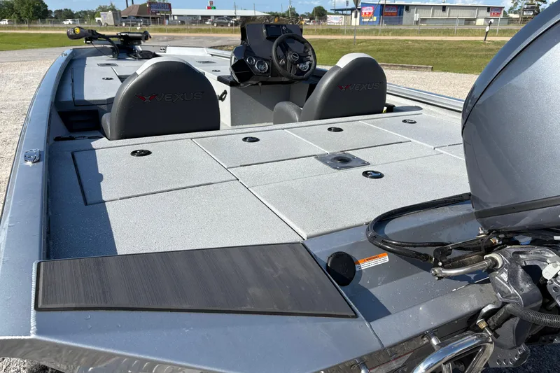 Slide: The Image of 2026 Vexus AVX181 boat interior with dual seats and steering console. - 5