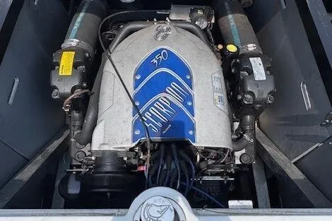 Slide: The Image of 2009 Centurion Avalanche C4 engine compartment with Scorpion 350 engine. - 6