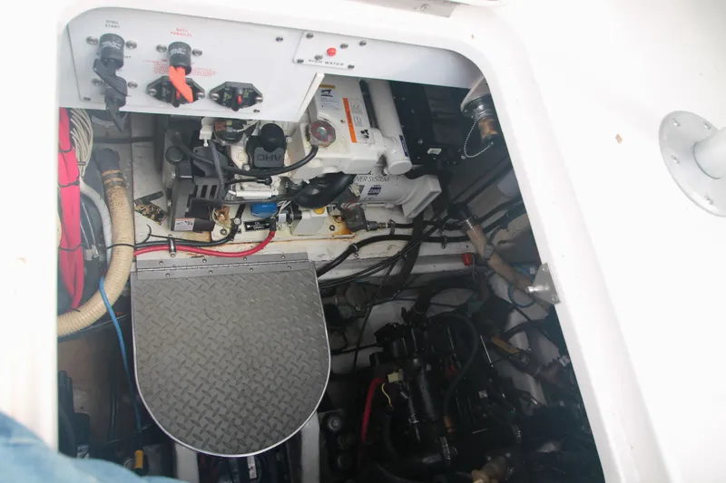 Slide: The Image of Entrance to Engine Compartment in Cockpit - 32