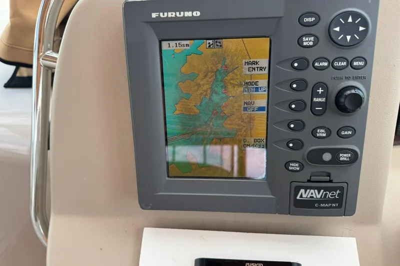 Slide: The Image of Furuno NAVnet marine GPS system on 2001 Sea Ray 340 Sundancer boat. - 6