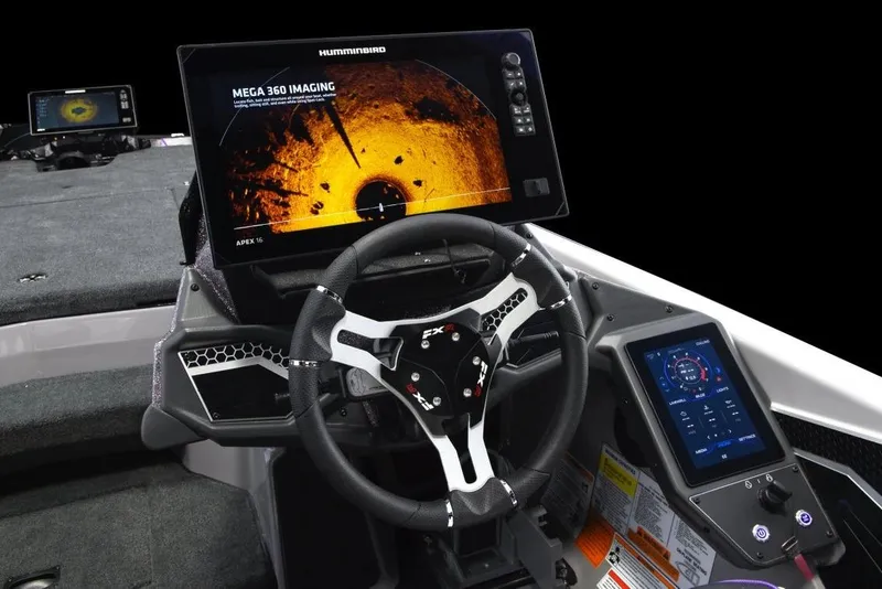 Slide: The Image of 2026 Skeeter FXR21 FLEX boat interior at Boating Atlanta showroom. - 7