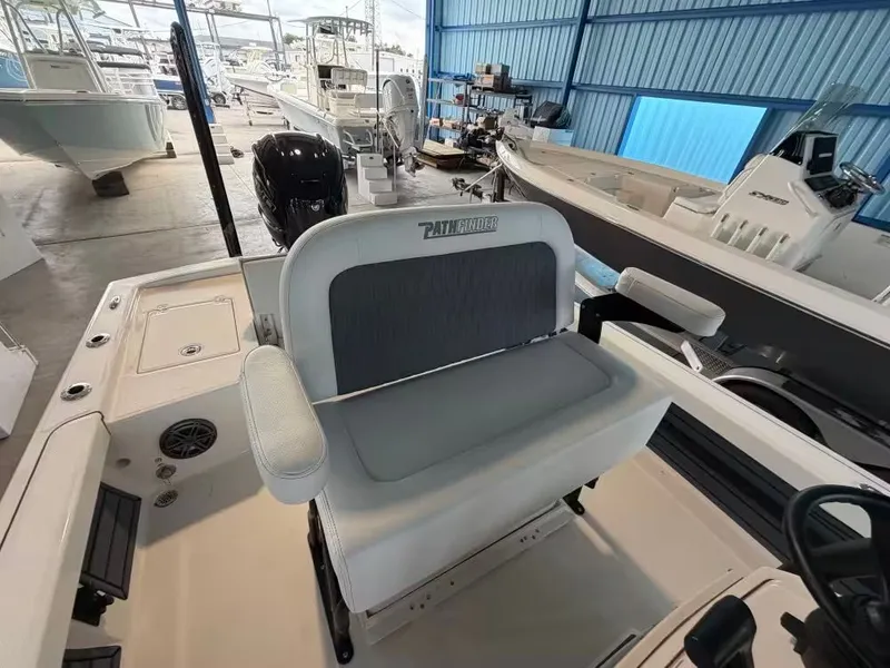 Slide: The Image of Interior view of 2026 Pathfinder 2200 TRS boat. - 8