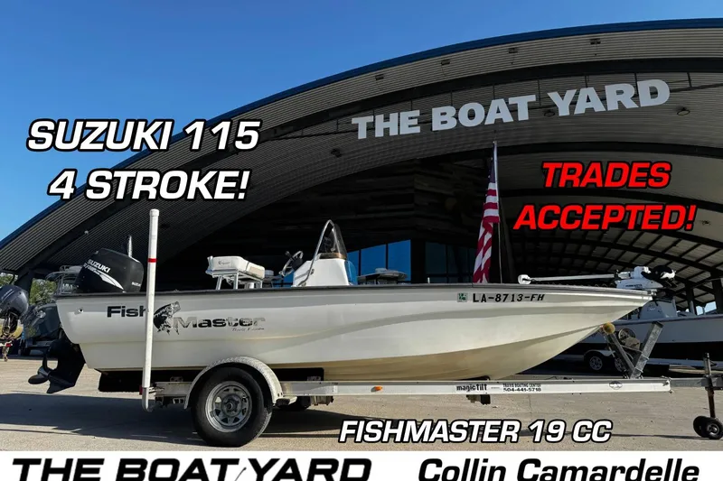 The Image of 2002 Fishmaster 19 boat with Suzuki 115 engine at The Boat Yard. Trades accepted. - 1