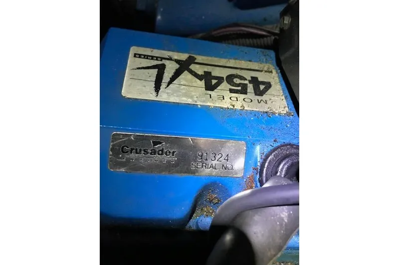 Slide: The Image of Crusader engine model 454XL with serial number 91324 on a 1993 Carver 370 Aft Cabin Motor Yacht. - 32