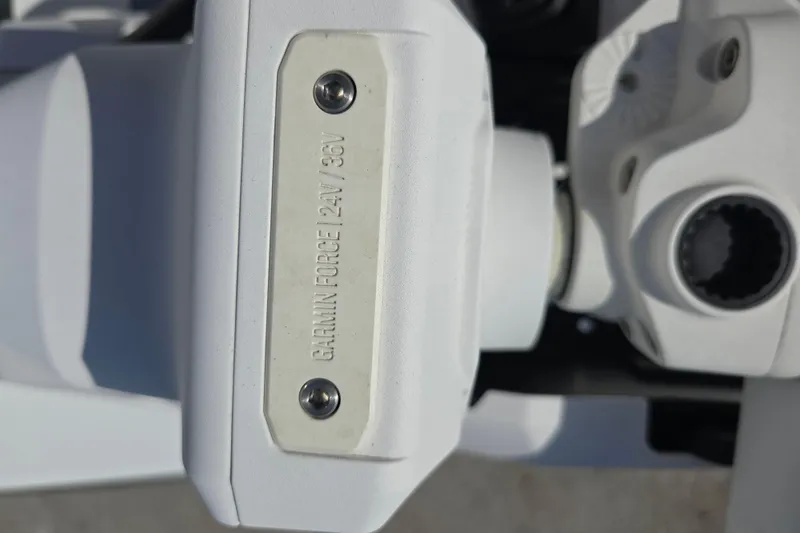 Slide: The Image of Close-up of Garmin Force 24V/36V motor on 2006 Fountain 23 Center Console boat. - 20