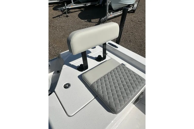 Slide: The Image of 2026 Action Craft 22 Bay boat seat with quilted cushion and backrest. - 16