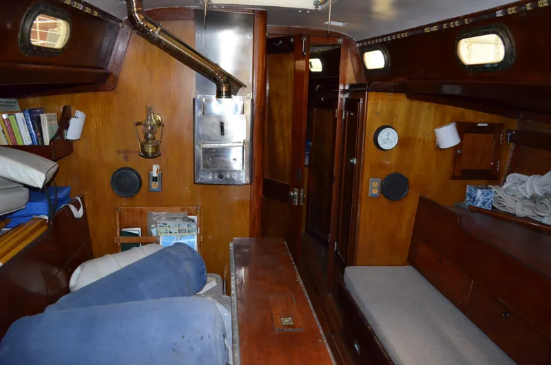 Slide: The Image of Interior of a 1963 Hinckley Bermuda 40 sailboat. - 12