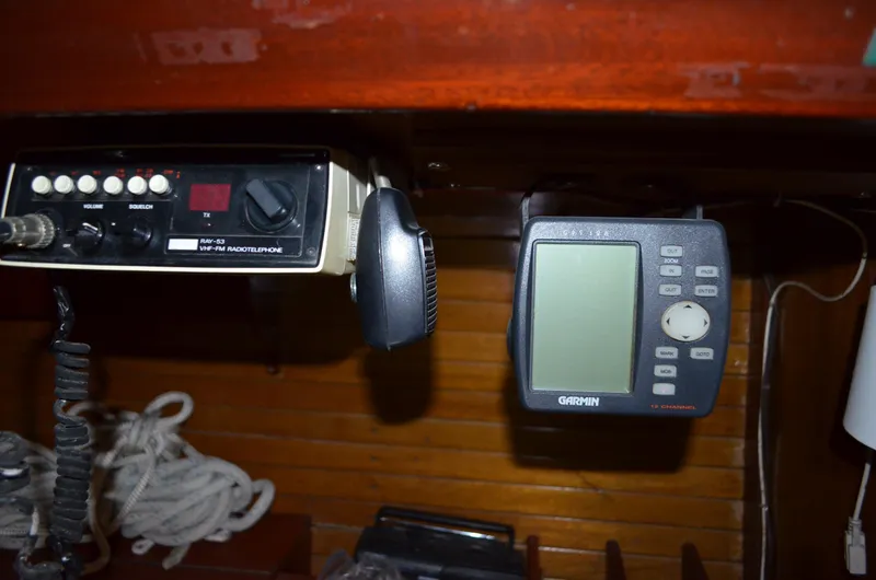 Slide: The Image of Navigation equipment on a 1963 Hinckley Bermuda 40. - 28