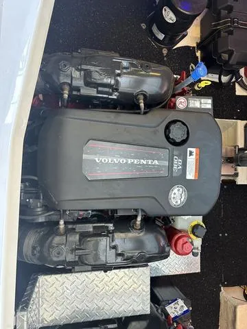 Slide: The Image of Volvo Penta engine in Regal 38 Grande Coupe 2021 boat. - 37