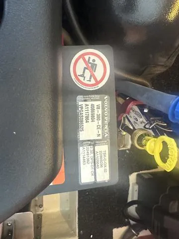 Slide: The Image of Volvo Penta engine label in 2021 Regal 38 Grande Coupe. - 38