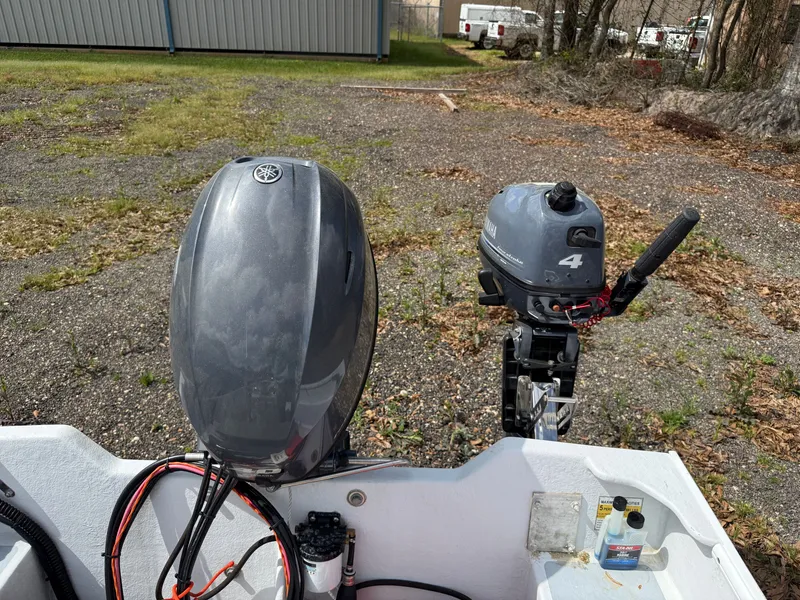 Slide: The Image of Outboard motors on a boat, Holland model 14, year 2020. - 5