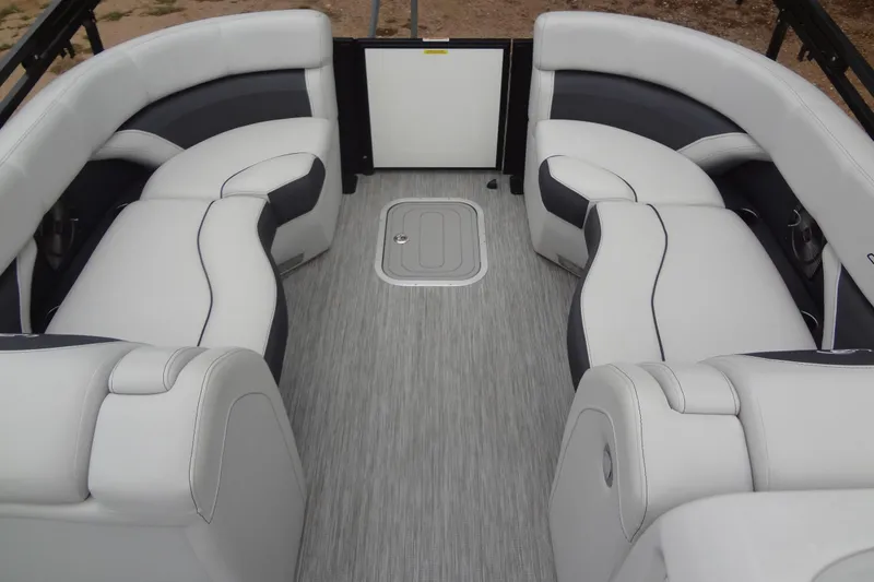 Slide: The Image of Luxurious interior of 2021 Baraletta Corsa 23 QSS boat with plush seating. - 13
