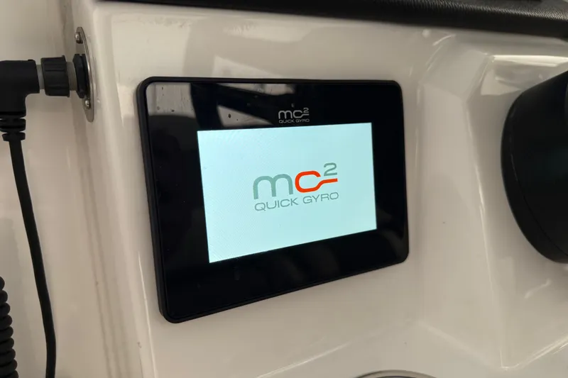 Slide: The Image of Display screen of MC² Quick Gyro on 2023 Fountain 38 SCX boat. - 27