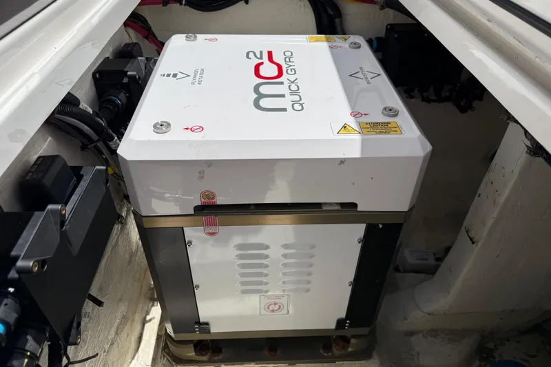 Slide: The Image of Gyro stabilizer in 2023 Fountain 38 SCX boat engine compartment. - 6