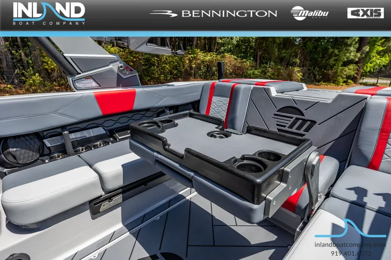 Slide: The Image of Interior of 2026 Malibu Wakesetter 23 LSV with seating and table. - 22