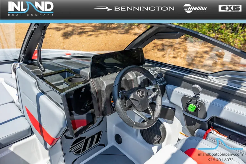 Slide: The Image of Interior of 2026 Malibu Wakesetter 23 LSV with modern dashboard. - 31
