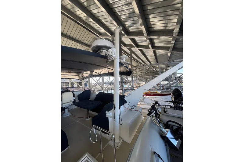 Slide: The Image of 2006 Grand Banks 47 Heritage EU yacht interior with seating and navigation equipment. - 20