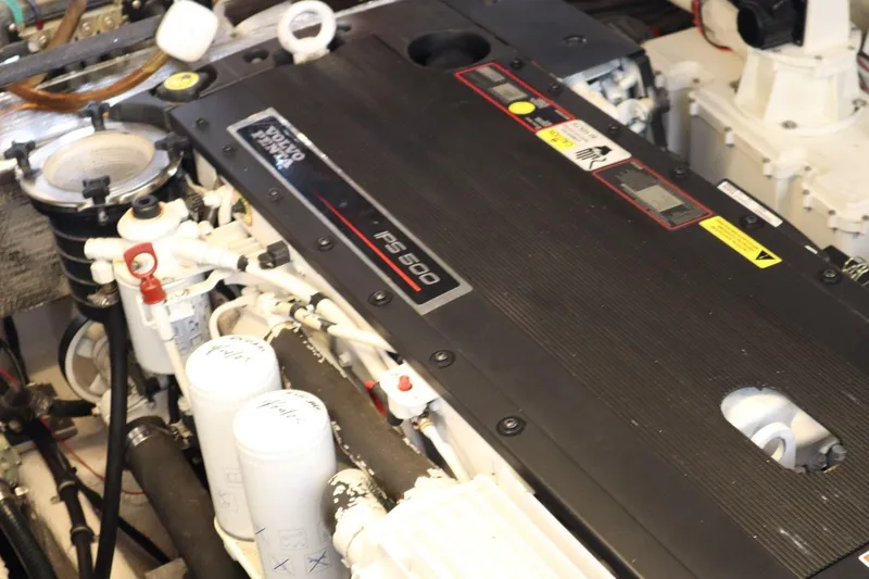 Slide: The Image of Engine compartment of a 2010 Regal 46 Sport Coupe with Volvo Penta IPS 600. - 36