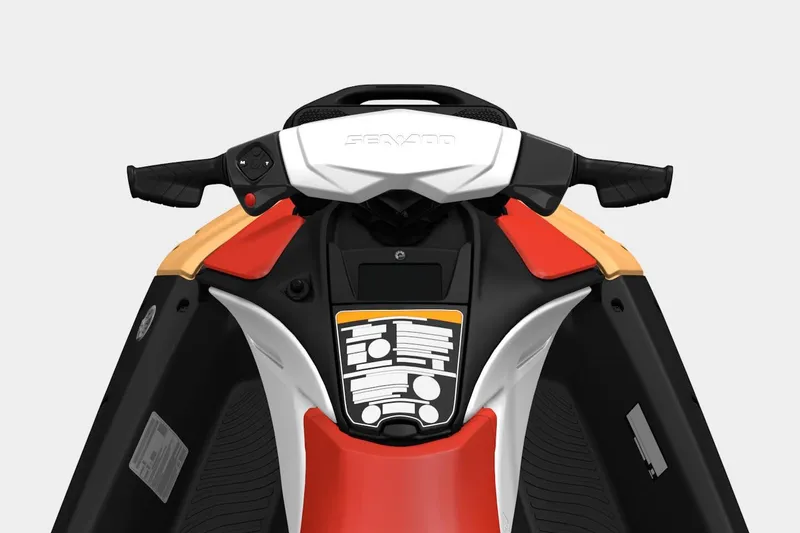 Slide: The Image of 2026 Sea-Doo Spark for 3 jet ski, top view of handlebars and controls. - 8