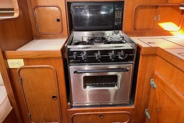 Slide: The Image of Control panel and outlets on 1983 Tayana 55 yacht interior. - 20