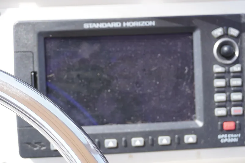 Slide: The Image of Standard Horizon GPS on Symbol 41 yacht, year 1996. - 13