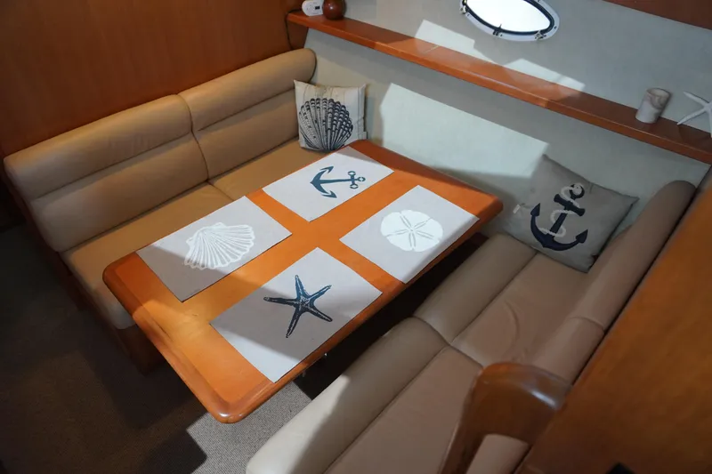 Slide: The Image of Interior of 1996 Symbol 41 Yacht with nautical-themed decor. - 27