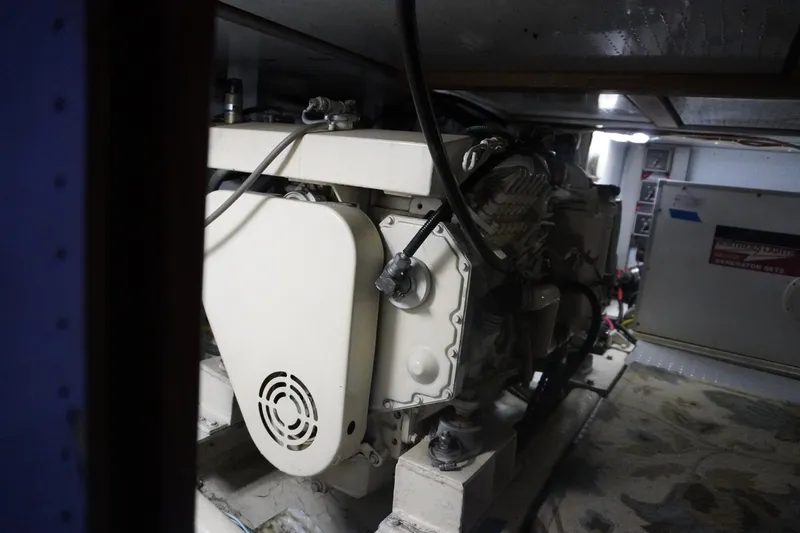 Slide: The Image of Engine room of 1996 Symbol 41 Aft Cabin Yacht. - 43