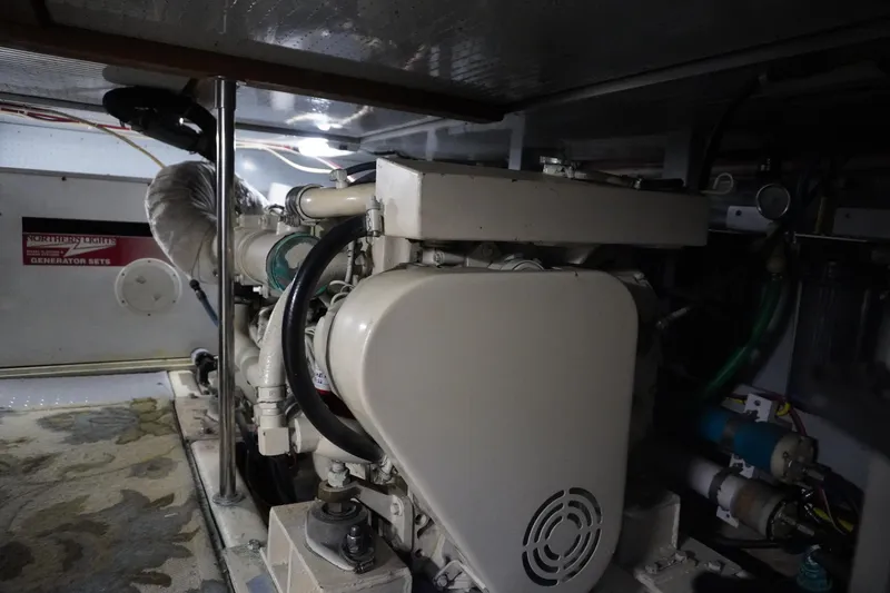 Slide: The Image of Engine room of 1996 Symbol 41 Aft Cabin Yacht. - 44