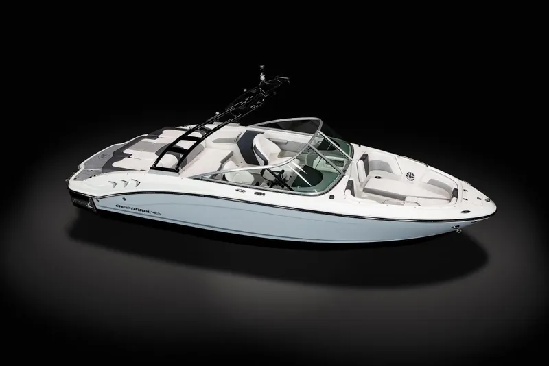 Slide: The Image of Manufacturer Provided Image: 2022 Chaparral 21 Surf boat with sleek design and modern features. - 13