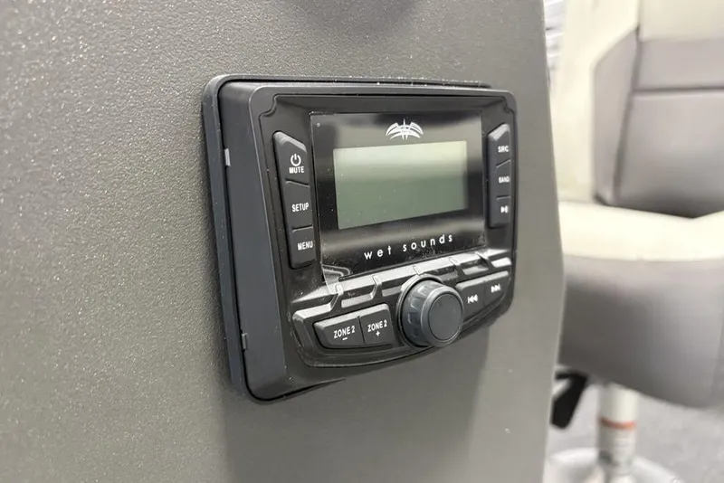 Slide: The Image of Wet Sounds audio system on 2026 Sun Tracker Bass Buggy 16 XL Select boat. - 11
