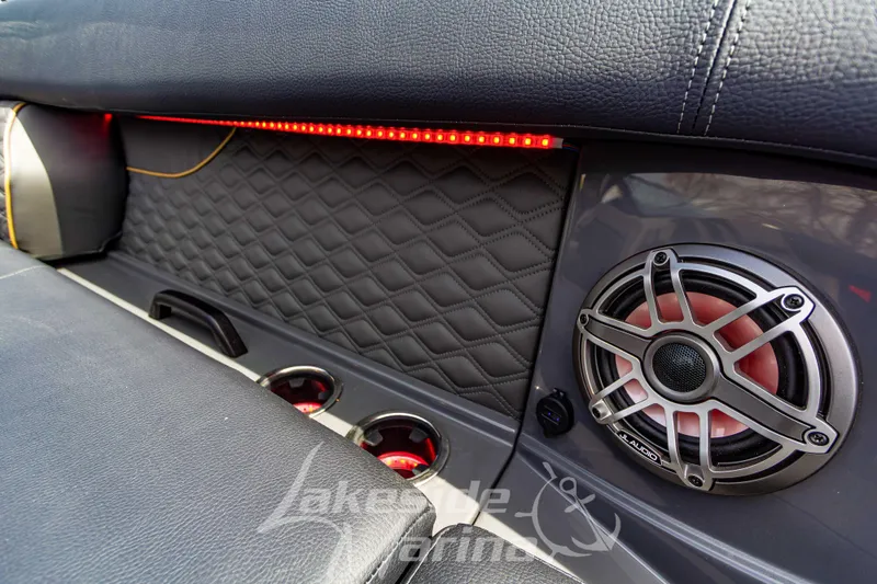Slide: The Image of Luxurious interior of 2026 Godfrey Sanpan 2700 ULW Twin with speaker and LED lighting. - 17