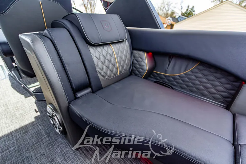 Slide: The Image of Luxurious seating on 2026 Godfrey Sanpan 2700 ULW Twin pontoon boat. - 44