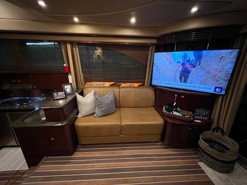 Slide: The Image of Interior of a 2007 Sea Ray 52 Sedan Bridge yacht. - 11