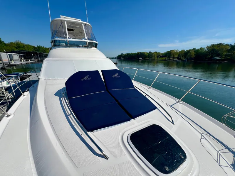 Slide: The Image of 2007 Sea Ray 52 Sedan Bridge on calm waters. - 42