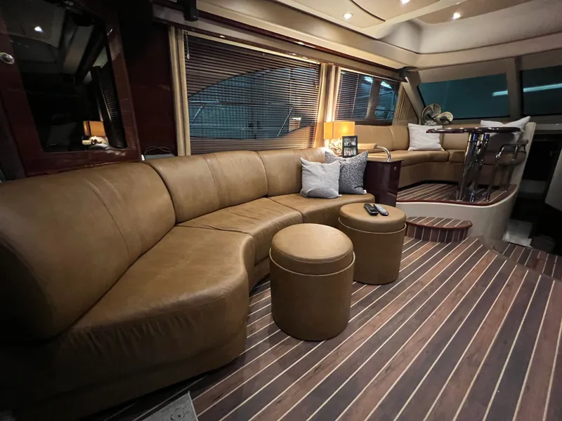 Slide: The Image of Luxurious interior of 2007 Sea Ray 52 Sedan Bridge yacht. - 8