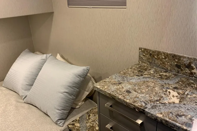 Slide: The Image of Cozy bedroom with granite countertop in Adonia Harmony Trip 2020 model. - 20