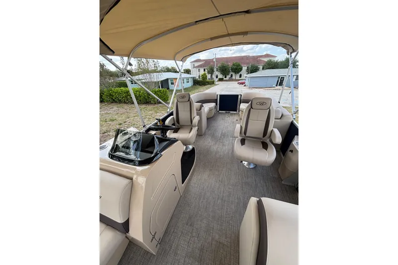 Slide: The Image of Interior of Bentley Pontoons Legacy 223 Navigator 2026. - 23