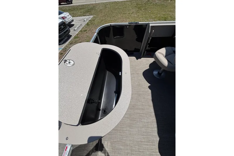 Slide: The Image of Interior view of Bentley Pontoons Fish 243 4-Point 2026. - 17