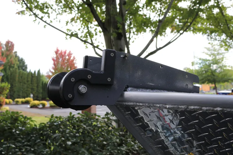 Slide: The Image of Close-up of Alumaweld Free Drifter 18 boat detail, showcasing metal craftsmanship, 2026 model. - 15