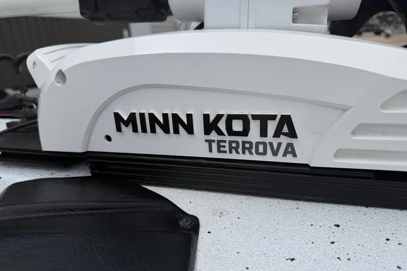 Slide: The Image of Minn Kota Terrova motor on 2022 Xpress H20B Bay boat. - 10