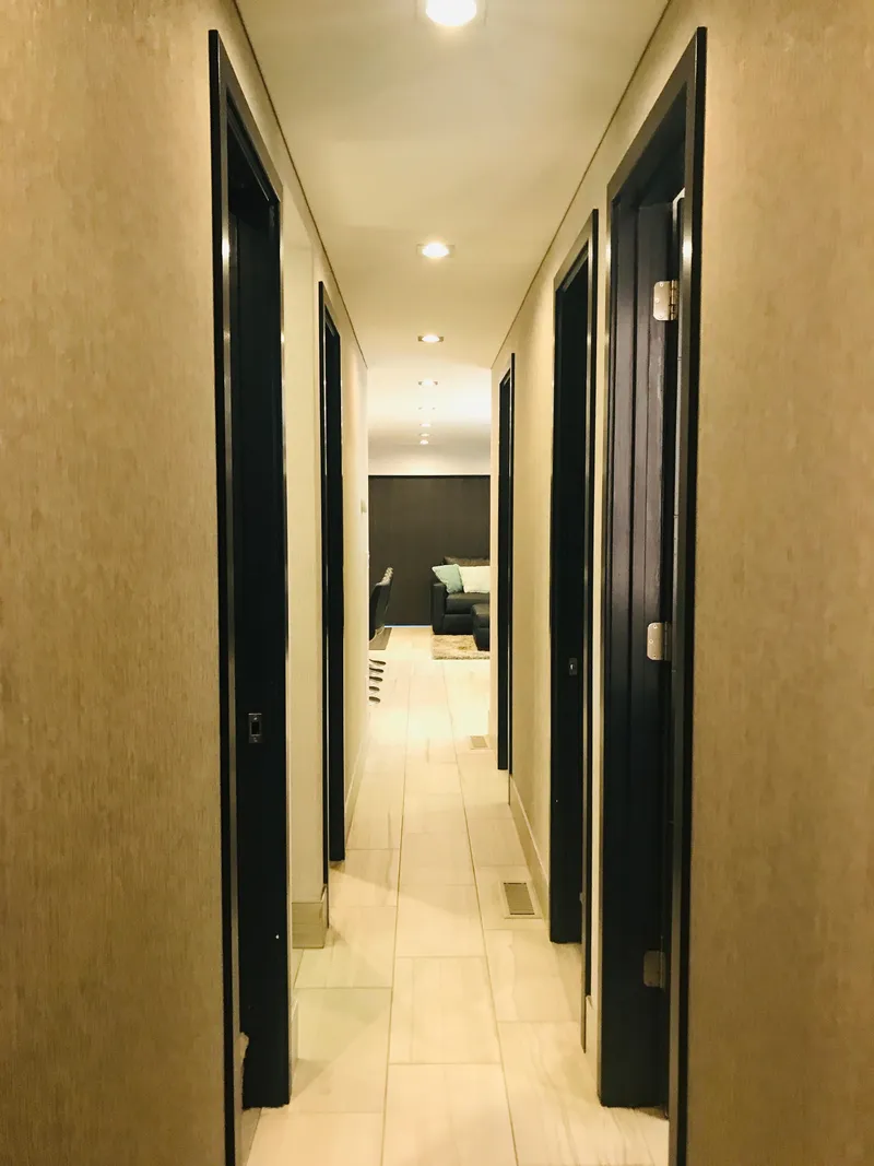 Slide: The Image of Narrow hallway in Adonia Adonis Trip 3, 2018 model, with modern interior design. - 6