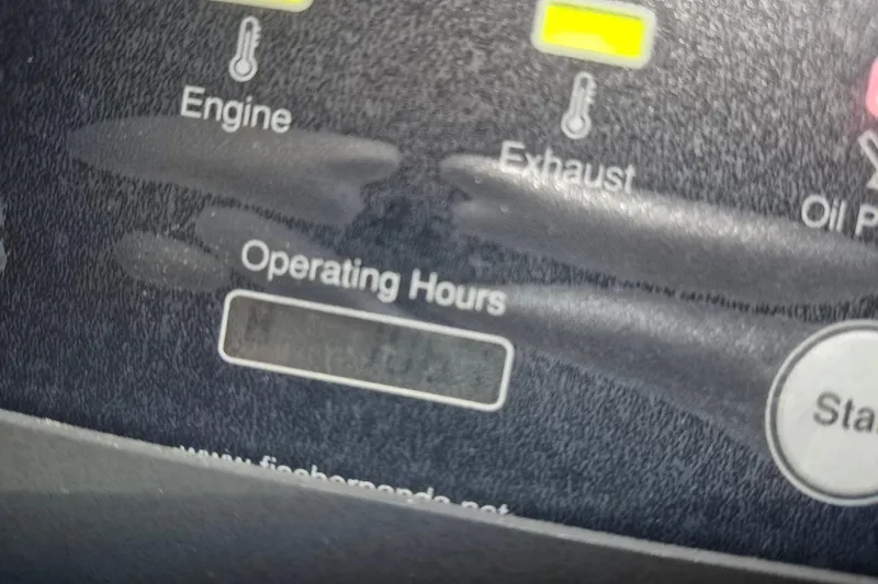 Slide: The Image of Control panel of a 1987 Morgan 384, displaying engine and exhaust indicators. - 28