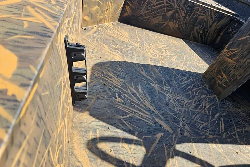 Slide: The Image of Interior of 2026 G3 Gator Tough 17 SC boat with camouflage design. - 14