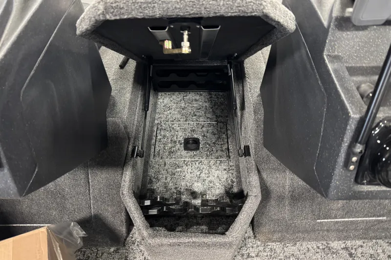 Slide: The Image of Interior storage compartment of 2026 Tracker Targa V-19 Combo boat. - 12
