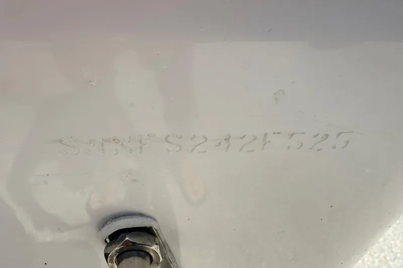 Slide: The Image of Hull identification number on 2025 Sportsman Open 232 Center Console boat. - 19