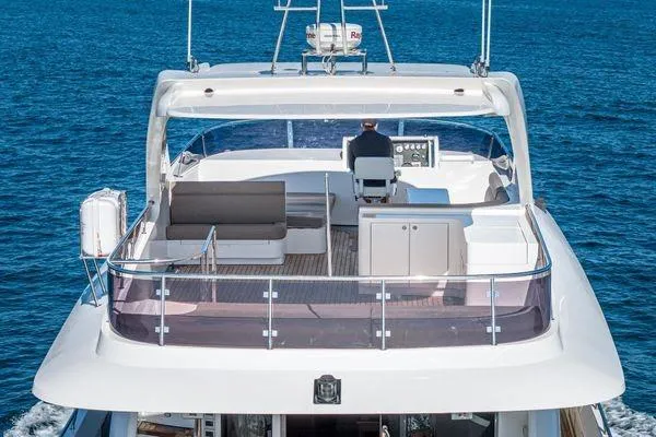 Slide: The Image of Luxury Massimo Marine Sunbird yacht cruising on open sea, 2023 model. - 5
